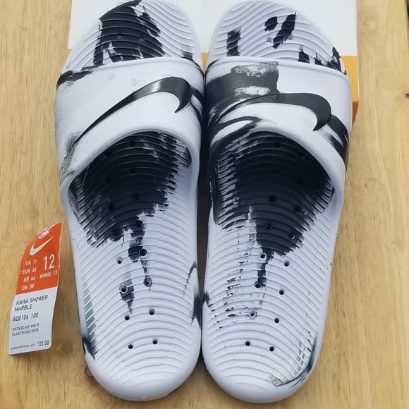 nike kawa shower marble men's slide sandals